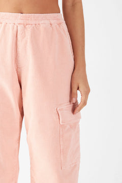 Ray Corduroy Cargo Pants Rose