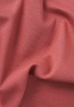 Sonnia Cropped Organic Cotton Rib Top Red Wood