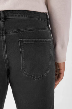 Rise Relaxed Tapered Basic Jeans Black