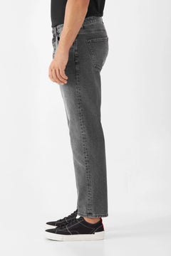 Rise Relaxed Tapered Basic Jeans Vintage Grey