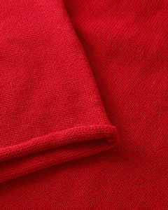 Relaxed Knit Sweatshirt Washed Burgundy