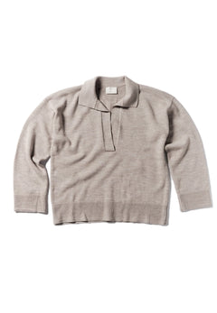 Merino Polo Knit Sand