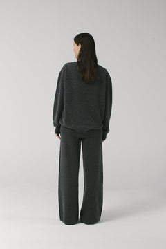 Merino Cashmere Knitted Pants Grey