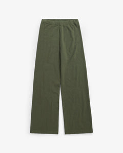 Ribbed Lounge Pant Green