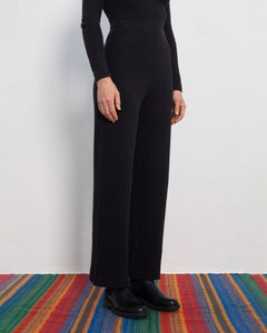 Ribbed Lounge Pants True Black