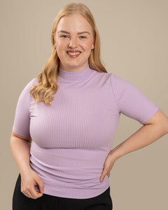 Ribbed T-Shirt Lavender