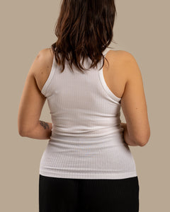 Ribbed Top White