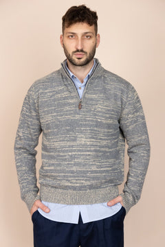 The Rivoli Hemp Merino Wool Jumper Stone Blue