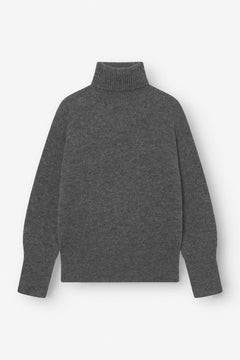 Alpaca Turtleneck Knit Grey