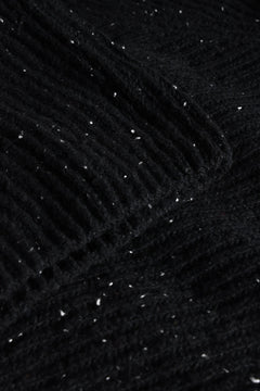 Recycled Wool Turtleneck Sweater Black
