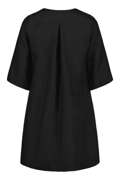 Rumarby Linen Dress Raven Black