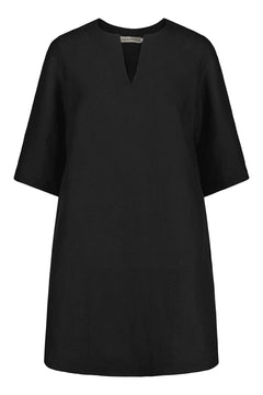 Rumarby Linen Dress Raven Black