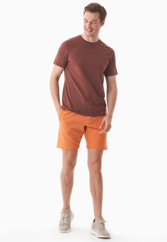 Sahin Light Organic Cotton Sweatshorts Apricot Tan