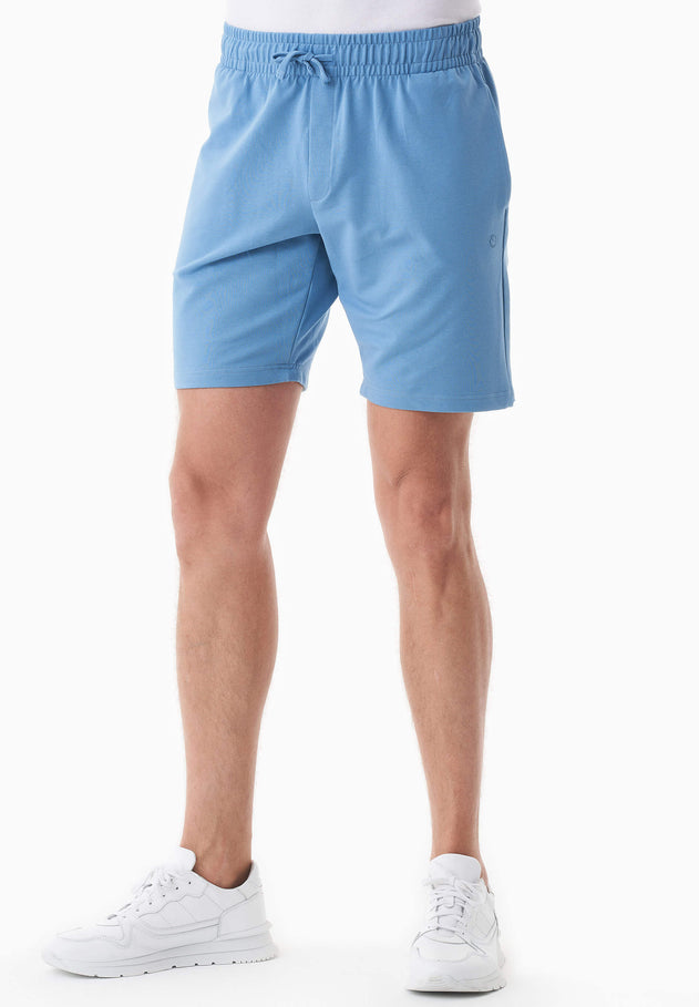 Sahin Light Organic Cotton Sweatshorts Blue Fog