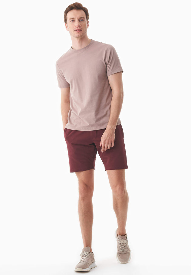 Sahin Light Organic Cotton Sweatshorts Bordeaux