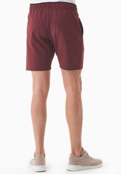 Sahin Light Organic Cotton Sweatshorts Bordeaux