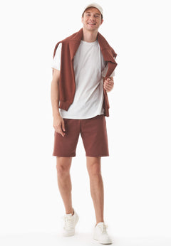 Sahin Light Organic Cotton Sweatshorts Coffee Brown