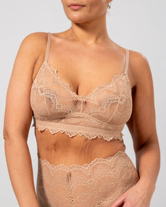 Lace Balconette Warm Nude
