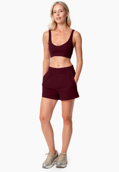 Savanna Waffle Shorts Bordeaux