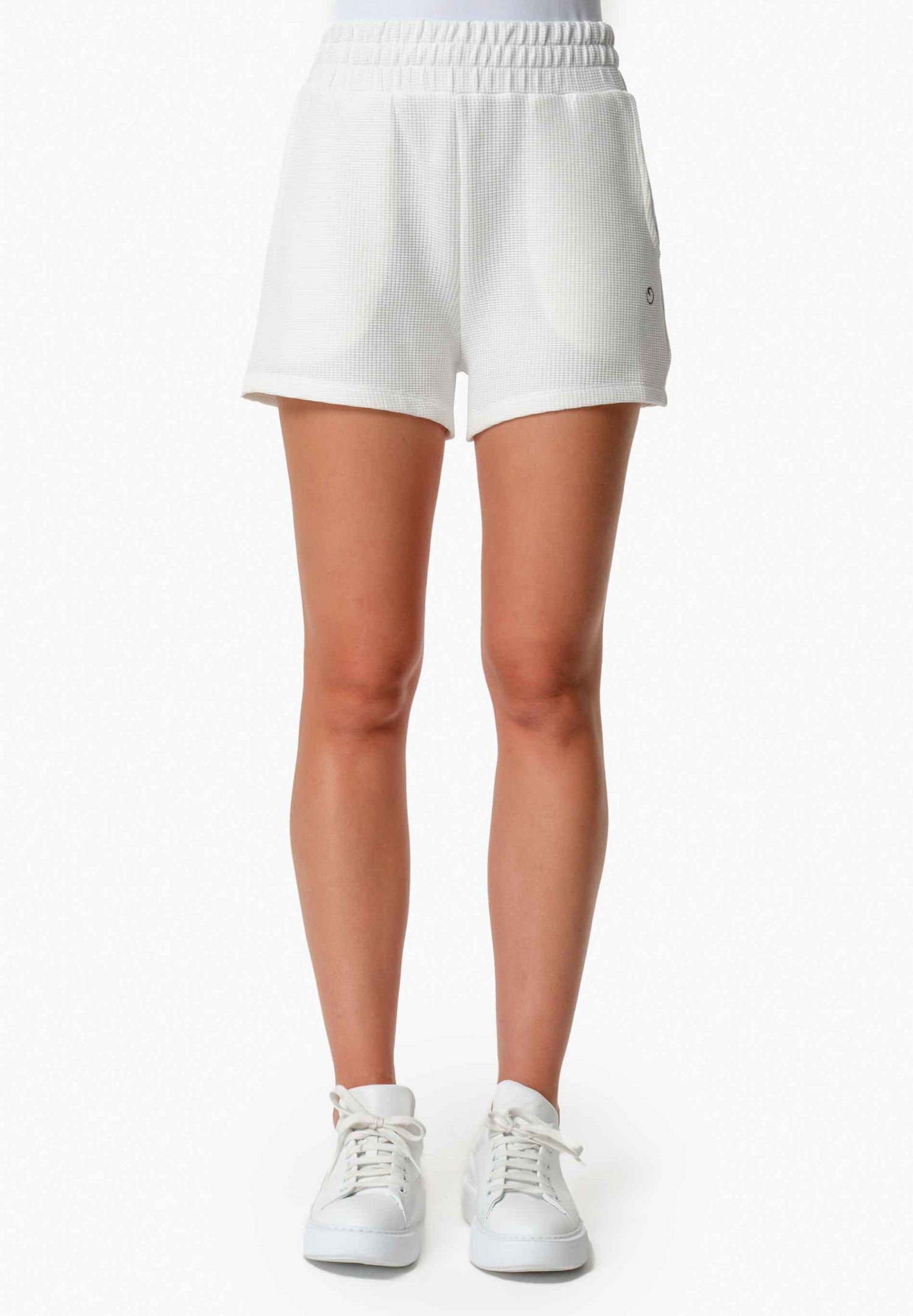 Savanna Waffle Shorts Off-White