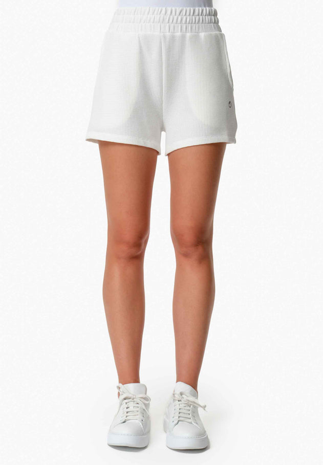Savanna Waffle Shorts Off-White