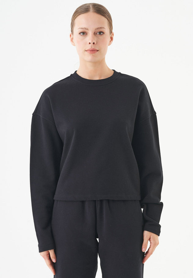 Seda Soft Touch Organic Cotton Sweatshirt Black