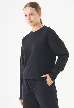 Seda Soft Touch Organic Cotton Sweatshirt Black