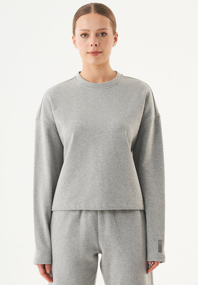 Seda Soft Touch Organic Cotton Sweatshirt Grey Melange