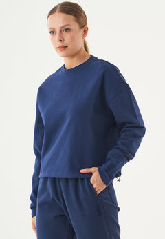 Seda Soft Touch Organic Cotton Sweatshirt Navy