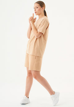 Sheyma Organic Cotton Sweatshorts Beige