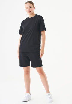 Sheyma Organic Cotton Sweatshorts Black