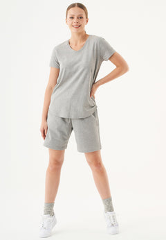 Sheyma Organic Cotton Sweatshorts Grey Melange