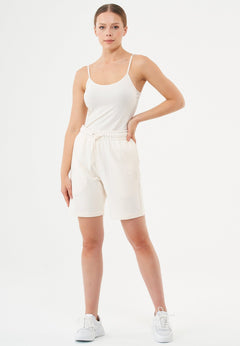 Sheyma Organic Cotton Sweatshorts Off White