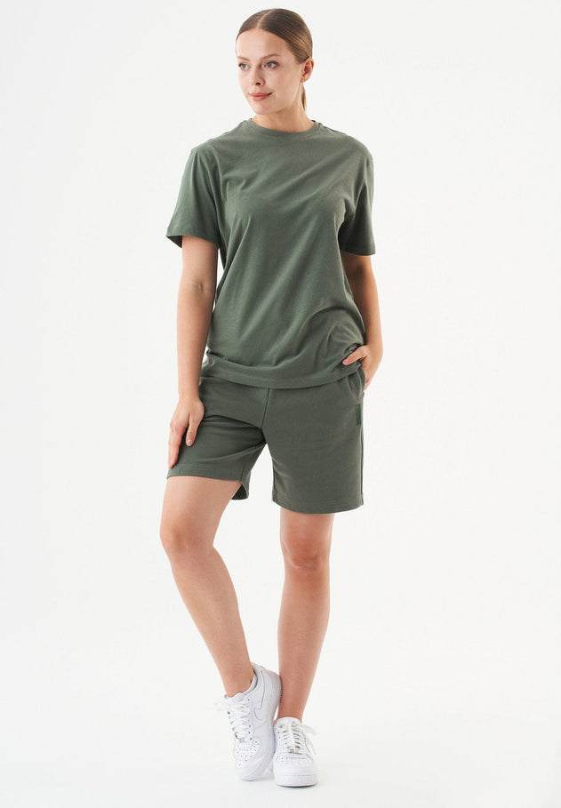 Sheyma Organic Cotton Sweatshorts Olive