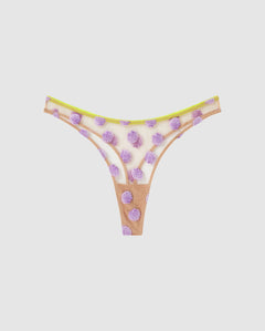 Mesh Thong Light Warm Nude/Lilac