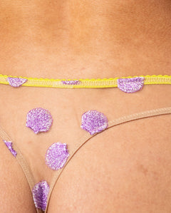 Mesh Thong Light Warm Nude/Lilac