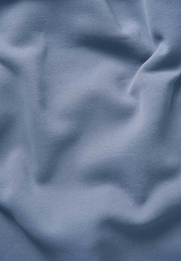 SILLIVIA Crop Sweatshirt Soft Indigo Blue