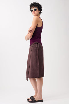 Wrap Skirt Ganache