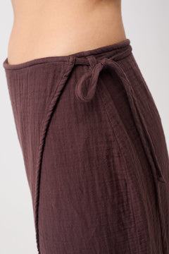 Wrap Skirt Ganache