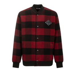 SEAY Men's Varsity Jacket Red/Black