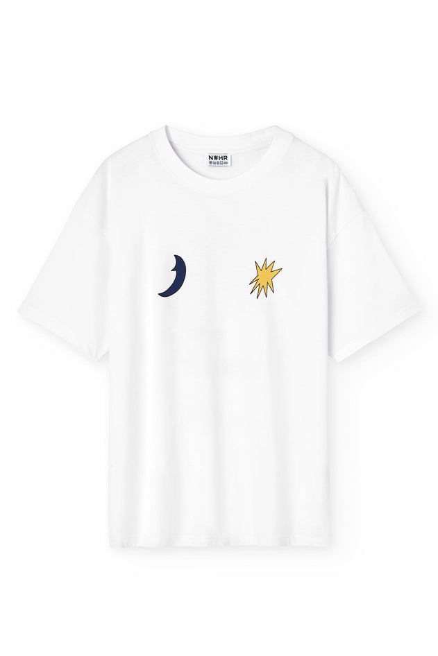 Sun And Moon T-Shirt White