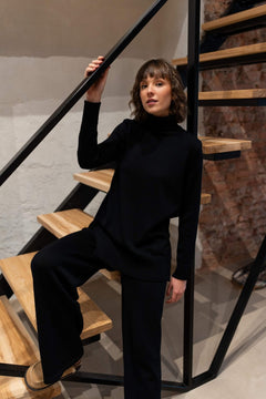 Knitted Merino Wool Pants & Sweater Set