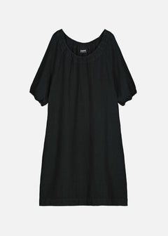 Pouch Linen Dress Black