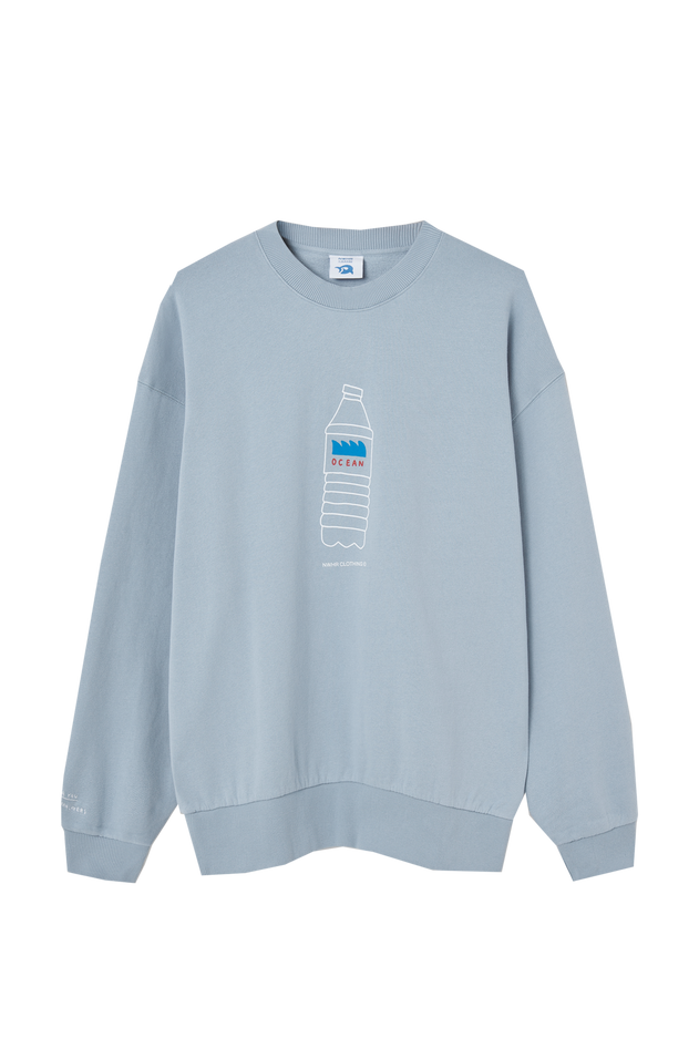 Ocean Plastic Sweatshirt Blue