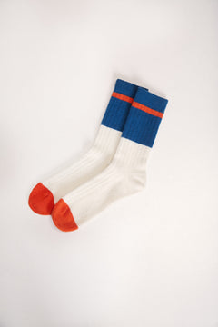 Andes Wool Socks Bicolor Blue
