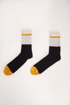 Andes Wool Socks Bicolor Black