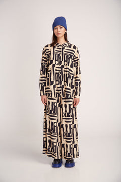 Iya Viscose Shirt Jonc Black Print