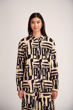 Iya Viscose Shirt Jonc Black Print