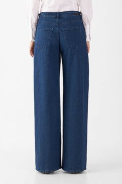 Sunny Wide Leg Classic Jeans Dark Blue