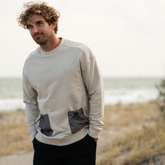 Cappuccino Delavé Crew Neck Sweatshirt